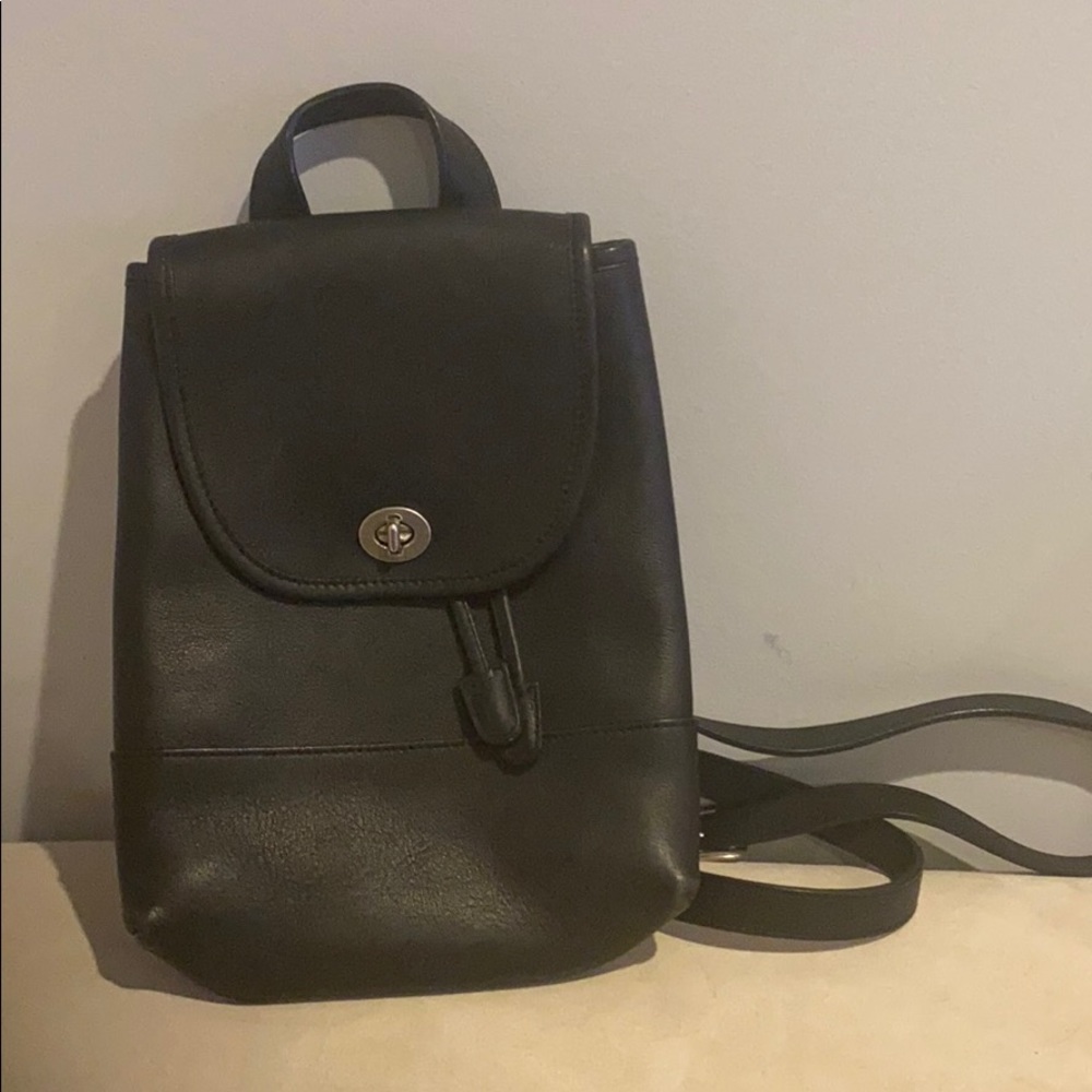 Coach vintage leather day backpack